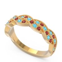 Half Eternity Milgrain Pave Tantvaya Band