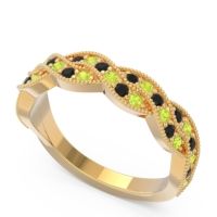 Half Eternity Milgrain Pave Tantvaya Band