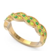 Half Eternity Milgrain Pave Tantvaya Band