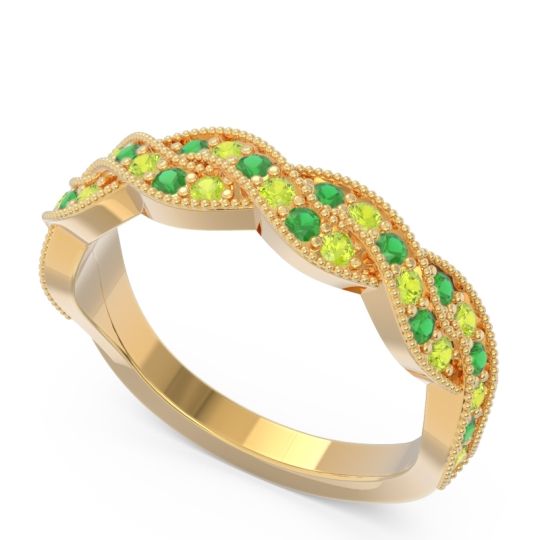 Half Eternity Milgrain Pave Tantvaya Band