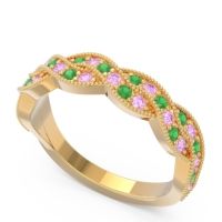 Half Eternity Milgrain Pave Tantvaya Band