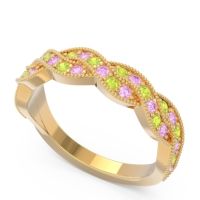 Half Eternity Milgrain Pave Tantvaya Band