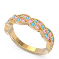 Half Eternity Milgrain Pave Tantvaya Band
