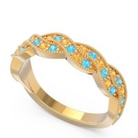 Half Eternity Milgrain Pave Tantvaya Band