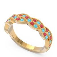 Half Eternity Milgrain Pave Tantvaya Band