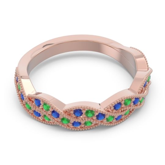 Half Eternity Milgrain Pave Tantvaya Band