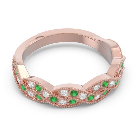 Half Eternity Milgrain Pave Tantvaya Band