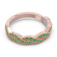 Half Eternity Milgrain Pave Tantvaya Band