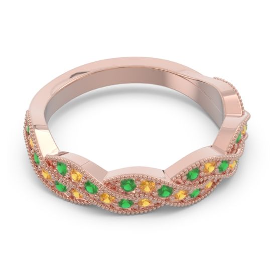 Half Eternity Milgrain Pave Tantvaya Band