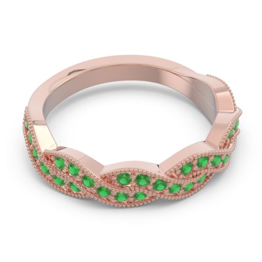 Half Eternity Milgrain Pave Tantvaya Band