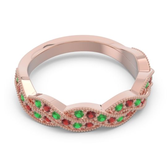 Half Eternity Milgrain Pave Tantvaya Band