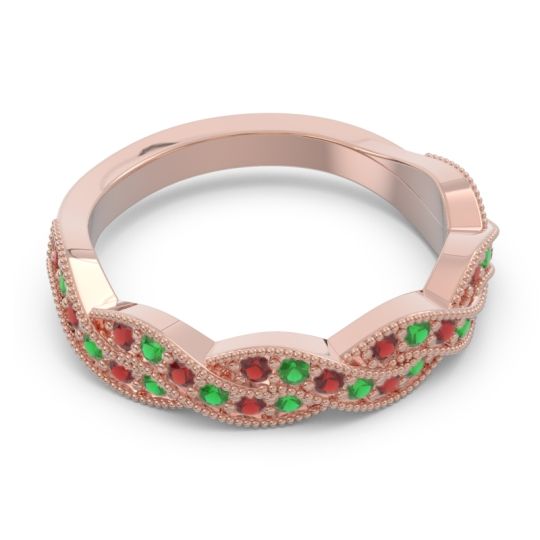 Half Eternity Milgrain Pave Tantvaya Band