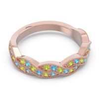 Half Eternity Milgrain Pave Tantvaya Band
