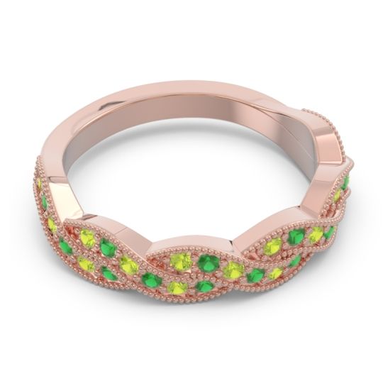 Half Eternity Milgrain Pave Tantvaya Band