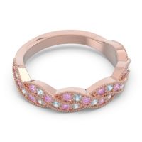 Half Eternity Milgrain Pave Tantvaya Band
