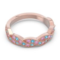 Half Eternity Milgrain Pave Tantvaya Band