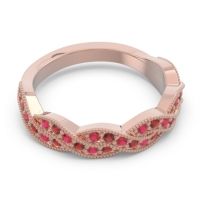 Half Eternity Milgrain Pave Tantvaya Band