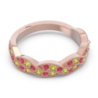 Half Eternity Milgrain Pave Tantvaya Band
