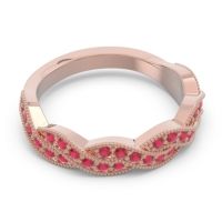 Half Eternity Milgrain Pave Tantvaya Band
