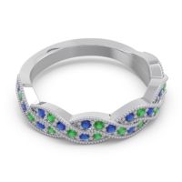 Half Eternity Milgrain Pave Tantvaya Band