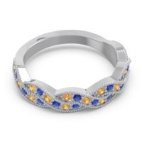 Half Eternity Milgrain Pave Tantvaya Band