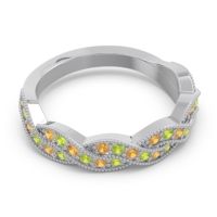 Half Eternity Milgrain Pave Tantvaya Band