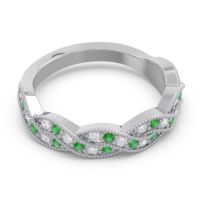 Half Eternity Milgrain Pave Tantvaya Band