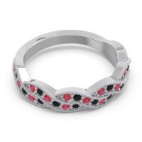 Half Eternity Milgrain Pave Tantvaya Band