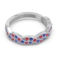 Half Eternity Milgrain Pave Tantvaya Band