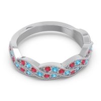 Half Eternity Milgrain Pave Tantvaya Band