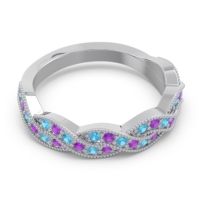 Half Eternity Milgrain Pave Tantvaya Band