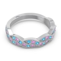 Half Eternity Milgrain Pave Tantvaya Band