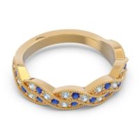 Half Eternity Milgrain Pave Tantvaya Band