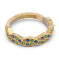 Half Eternity Milgrain Pave Tantvaya Band