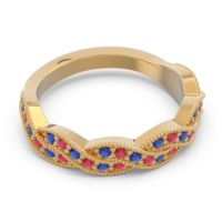 Half Eternity Milgrain Pave Tantvaya Band