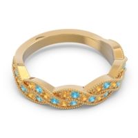 Half Eternity Milgrain Pave Tantvaya Band