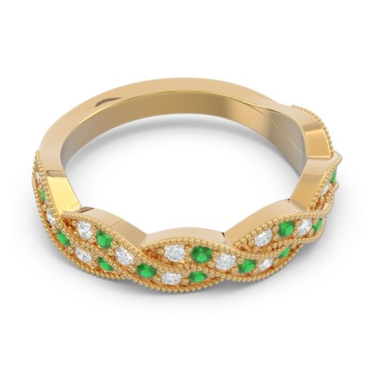 Half Eternity Milgrain Pave Tantvaya Band