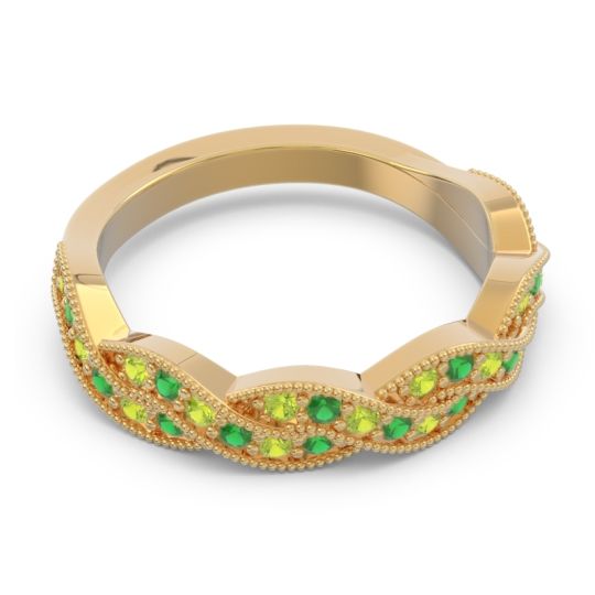 Half Eternity Milgrain Pave Tantvaya Band
