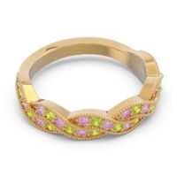 Half Eternity Milgrain Pave Tantvaya Band