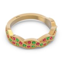 Half Eternity Milgrain Pave Tantvaya Band