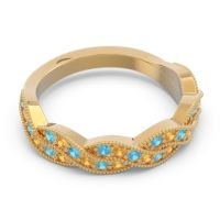Half Eternity Milgrain Pave Tantvaya Band