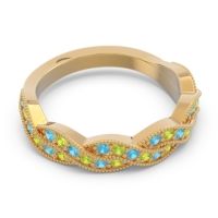 Half Eternity Milgrain Pave Tantvaya Band