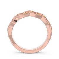 Half Eternity Milgrain Pave Tantvaya Band