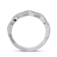 Half Eternity Milgrain Pave Tantvaya Band