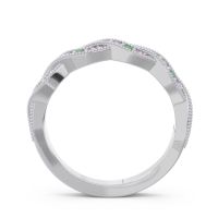 Half Eternity Milgrain Pave Tantvaya Band