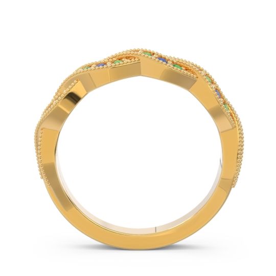 Half Eternity Milgrain Pave Tantvaya Band