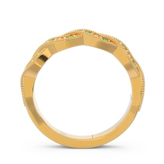 Half Eternity Milgrain Pave Tantvaya Band
