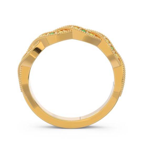 Half Eternity Milgrain Pave Tantvaya Band