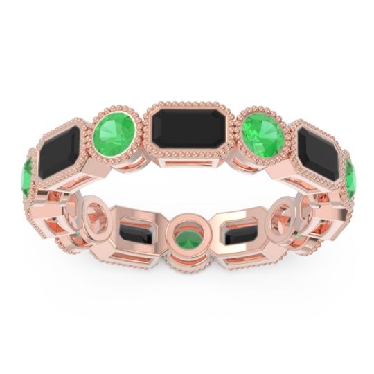 Art Deco Milgrain Bezel Viparita Band