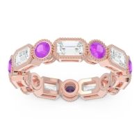 Art Deco Milgrain Bezel Viparita Band